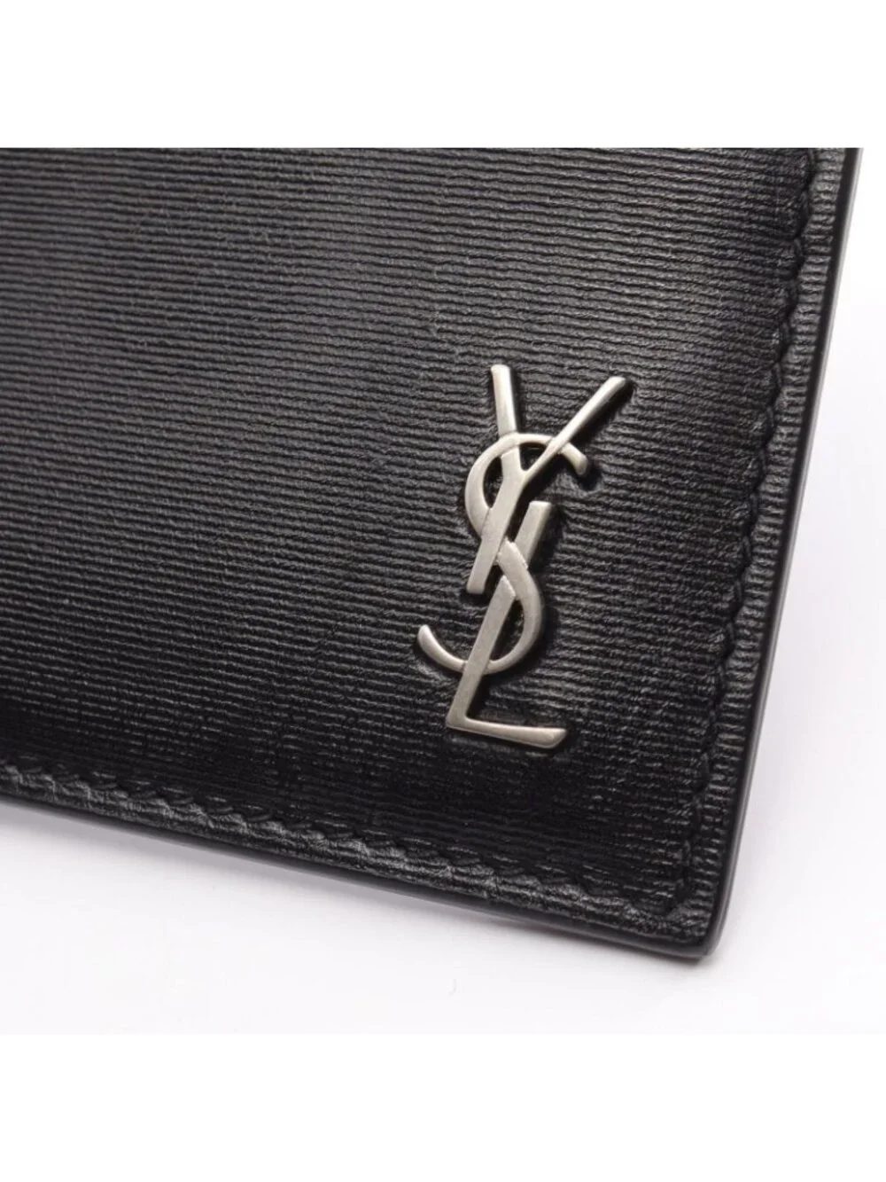 Saint Laurent Paris Card Case Tiny Cassandra Leather